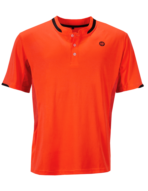 Mens Orange badminton squash shirts